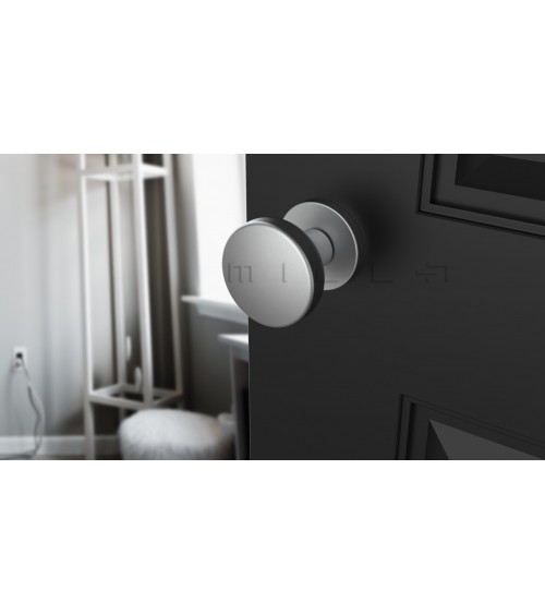 Pomolo per porta nero MESA Rotondo mobile - design maniglia