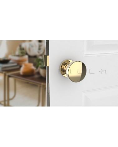Pomello per porta Oro MESA Rotondo mobile