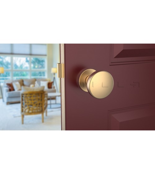 Pomolo per porta nero MESA Rotondo mobile - maniglia design