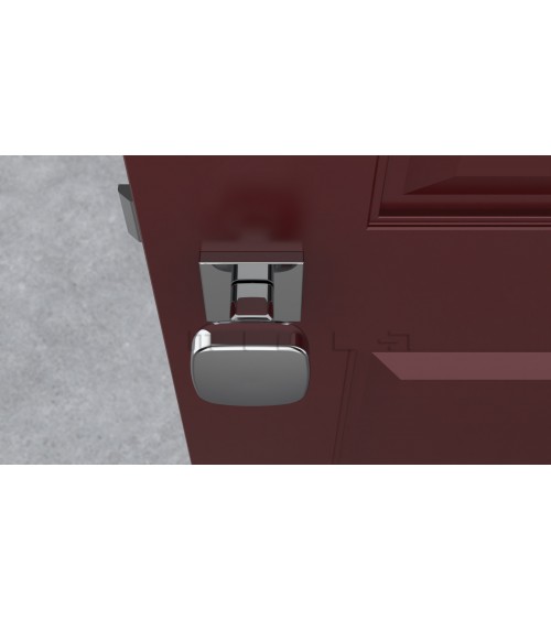 Pomolo per porta nero KIAMA quadrato - maniglia design