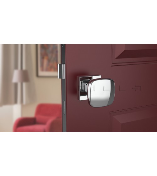 Pomolo per porta nero KIAMA quadrato - maniglia design