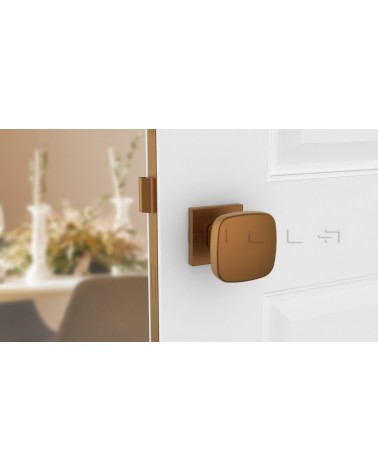 Pomolo per porta Rame KIAMA quadrato - maniglia design