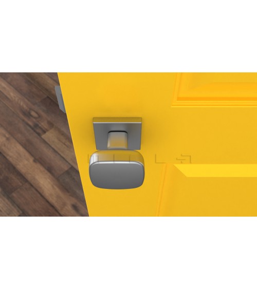 Pomolo per porta nero KIAMA quadrato - maniglia design