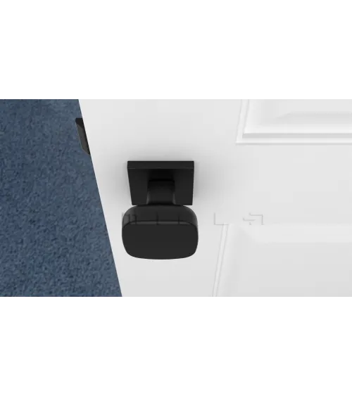 Pomello per porta nera KIAMA quadrato - maniglia design