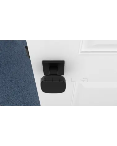 Pomolo per porta nero KIAMA quadrato - maniglia design