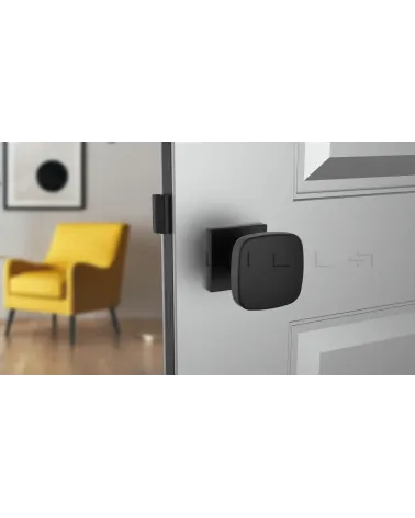 Pomolo per porta nero KIAMA quadrato - maniglia design