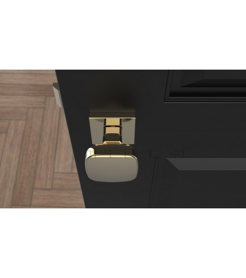 Pomolo per porta nero KIAMA quadrato - maniglia design