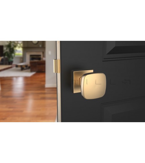 Pomello per porta nero KIAMA quadrato - maniglia design