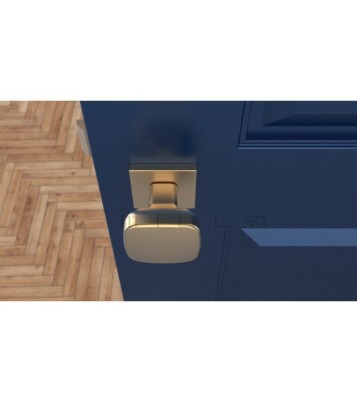 Pomello per porta nero KIAMA quadrato - maniglia design