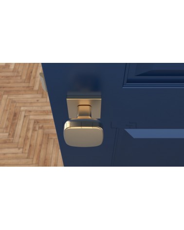 Pomolo per porta Oro opaco KIAMA quadrato - maniglia design