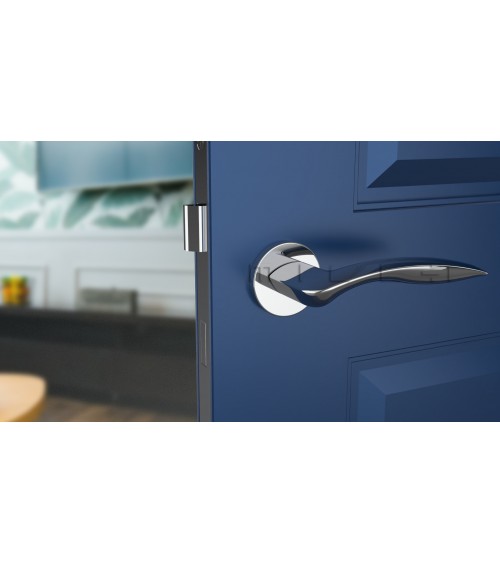 Maniglia per porta cromo lucido ROBINE ferramenta design