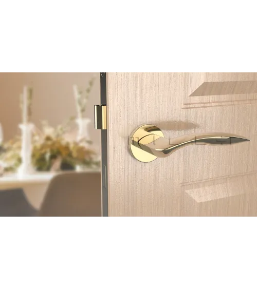 Maniglia per porta cromo satinato ROBINE ferramenta design
