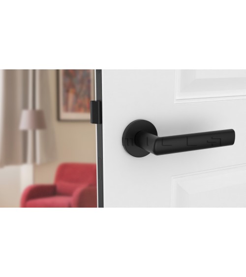 Maniglia per porta nera SILENA ferramenta design