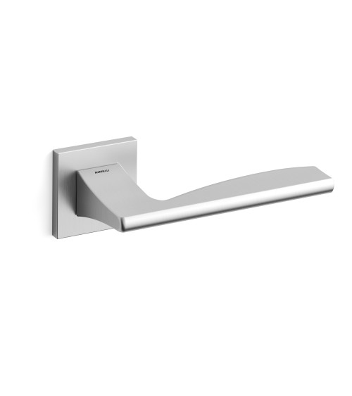 Maniglia per porta cromo satinato Mandelli Link maniglia design