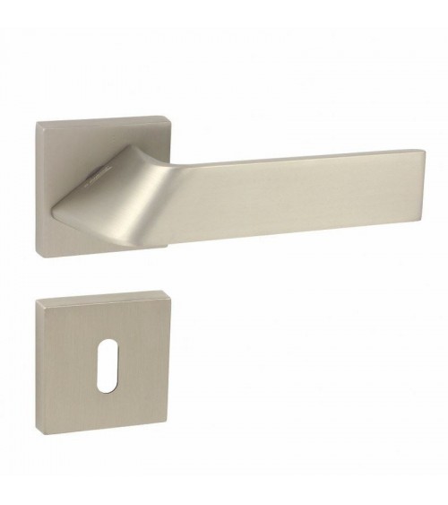 Maniglia per porta Buzz QR con rosetta a chiave L - ferramenta design