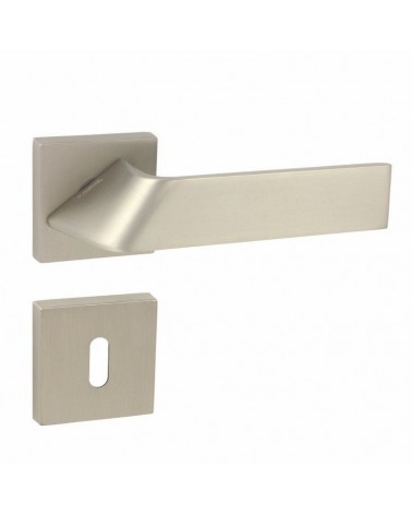 Maniglia per porta Buzz QR con rosetta a chiave L - ferramenta design