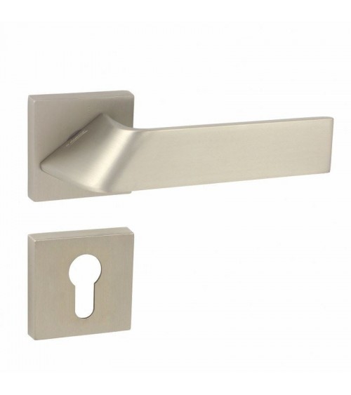 Maniglia per porta Buzz QR con rosetta chiave I - ferramenta design