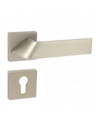 Maniglia per porta Buzz QR con rosetta chiave I - ferramenta design