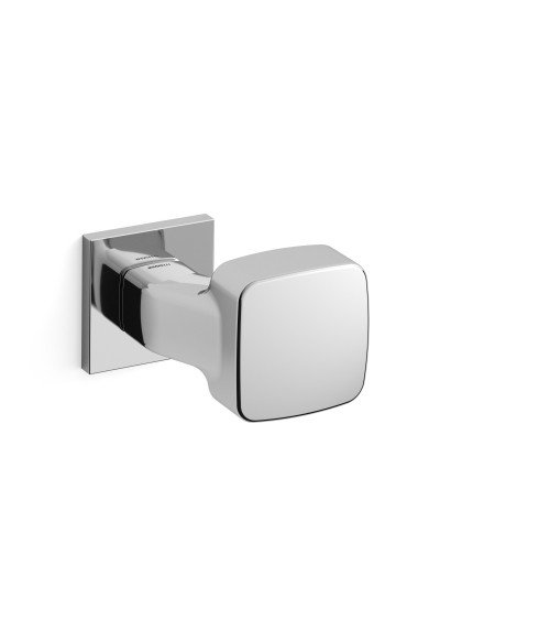 Pomello porta cromo lucido Mandelli Carrè maniglia design