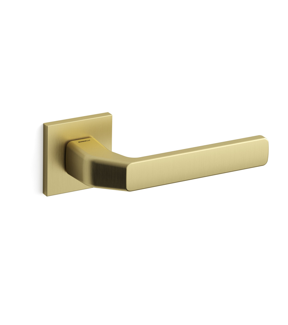 Maniglia per porta oro opaco Mandelli Fenix ferramenta design