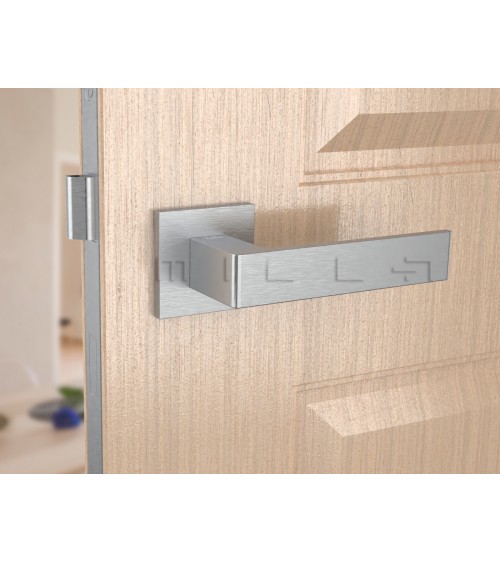 Maniglia per porta cromo spazzolato Apollo maniglia design