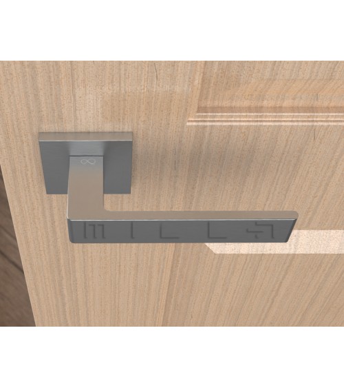 Maniglia per porta cromo spazzolato Apollo maniglia design