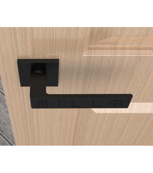 Maniglia per porta nera Apollo design