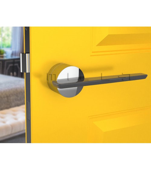 Maniglia per porta bicolore JUMELLE design