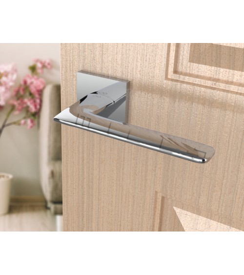 Maniglia per porta cromo spazzolato line GIULIA design