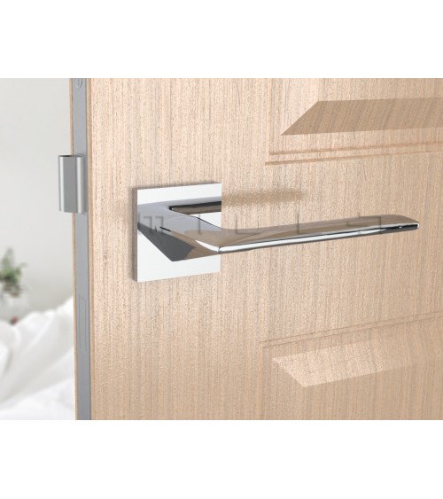 Maniglia per porta cromo spazzolato line GIULIA design
