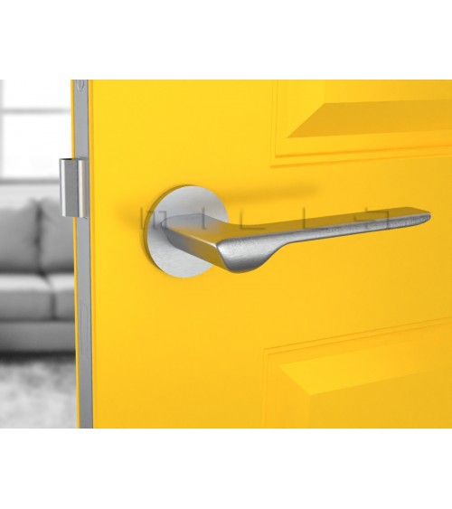 Maniglia per porta cromo spazzolato LIGNE design