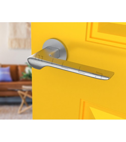 Maniglia per porta cromo spazzolato LIGNE design