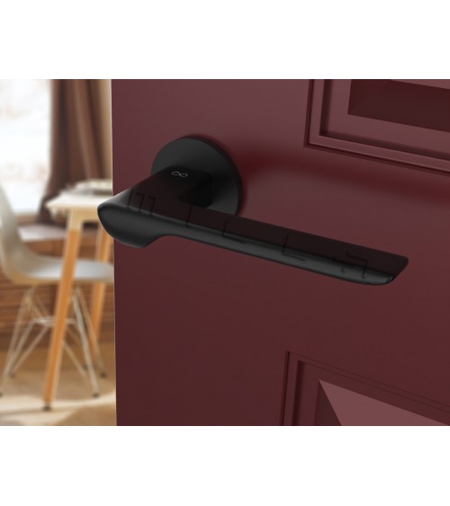 Maniglia per porta nera LIGNE design