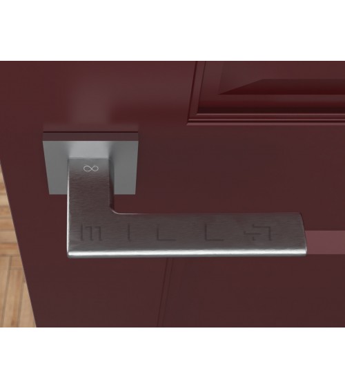 Maniglia per porta cromo spazzolato Shark - maniglia design