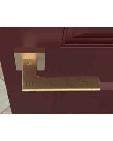 Maniglie per porte oro opaco Shark
