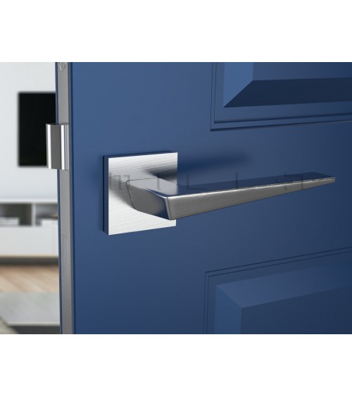 Maniglia per porta cromo spazzolato VEGA - maniglia design