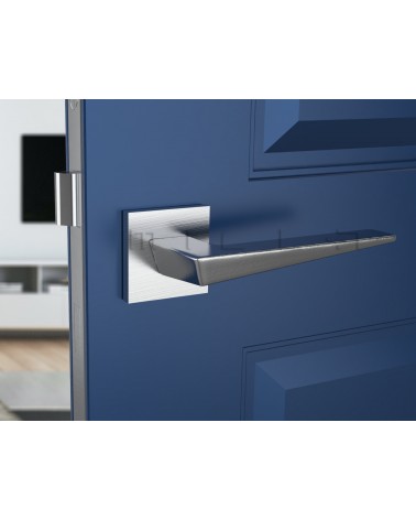 Maniglia per porta cromo spazzolato VEGA - maniglia design