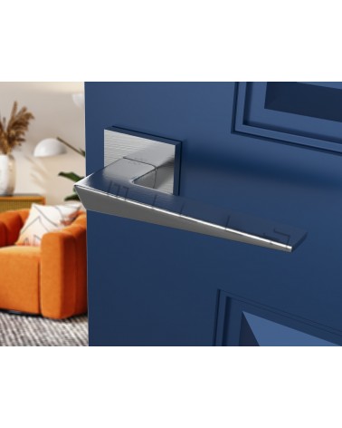 Maniglia per porta cromo spazzolato VEGA - maniglia design