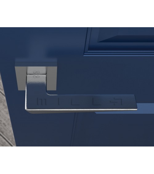 Maniglia per porta cromo spazzolato VEGA - maniglia design