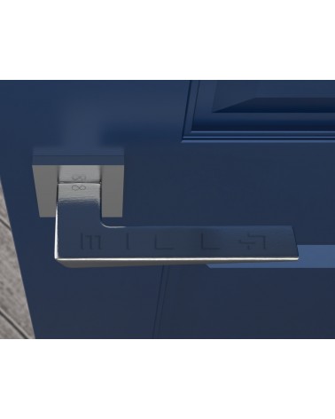 Maniglia per porta cromo spazzolato VEGA - maniglia design