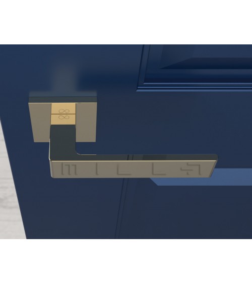 Maniglia per porta oro lucido Apollo design