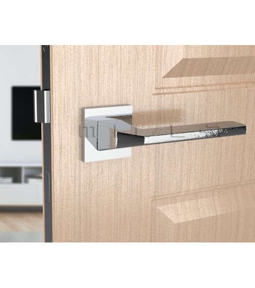Maniglia per porta ETNA in cromo lucido, ferramenta design