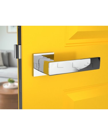 Maniglia per Porta Cromo lucido Line Imperia - maniglia design