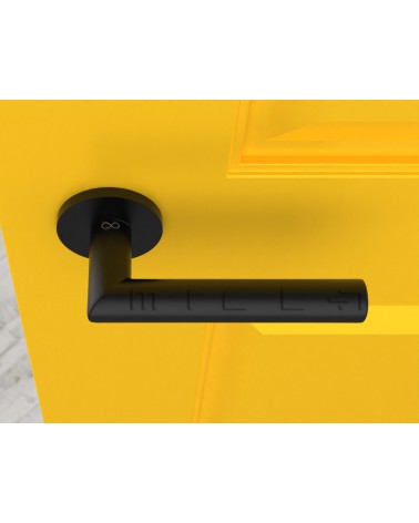 Maniglia per Porta nera Line Ronda Rotonda - maniglia design