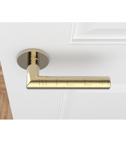 Maniglia per Porta oro lucido Line Ronda Rotonda - maniglia design