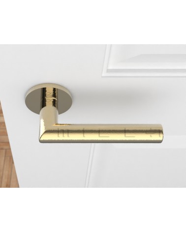 Maniglia per Porta oro lucido Line Ronda Rotonda - maniglia design