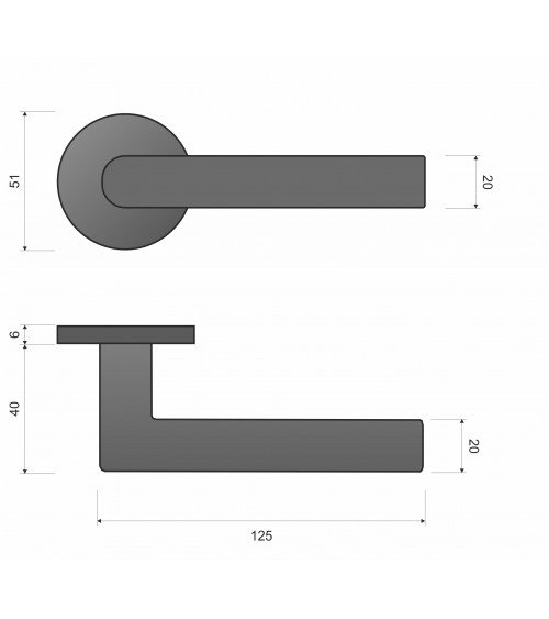 Maniglia per Porta Classica Line Ronda Rotonda - maniglia design