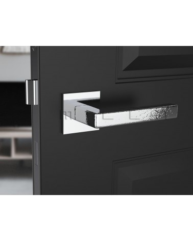 Maniglia per Porta Cromo lucido Line STELLA Q - maniglia design