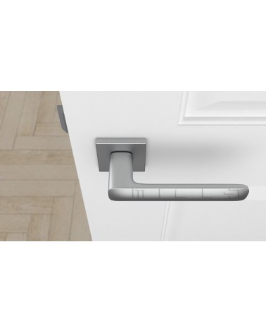 Maniglia per porta cromata spazzolata Line STELLA Q - maniglia design