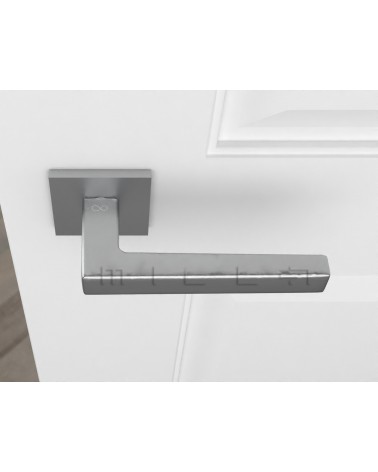 Maniglia per porta cromata spazzolata Line STELLA Q - maniglia design